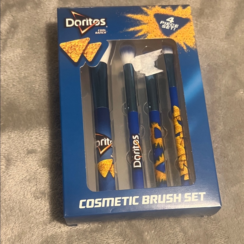 Blue Cosmetic Brush Set